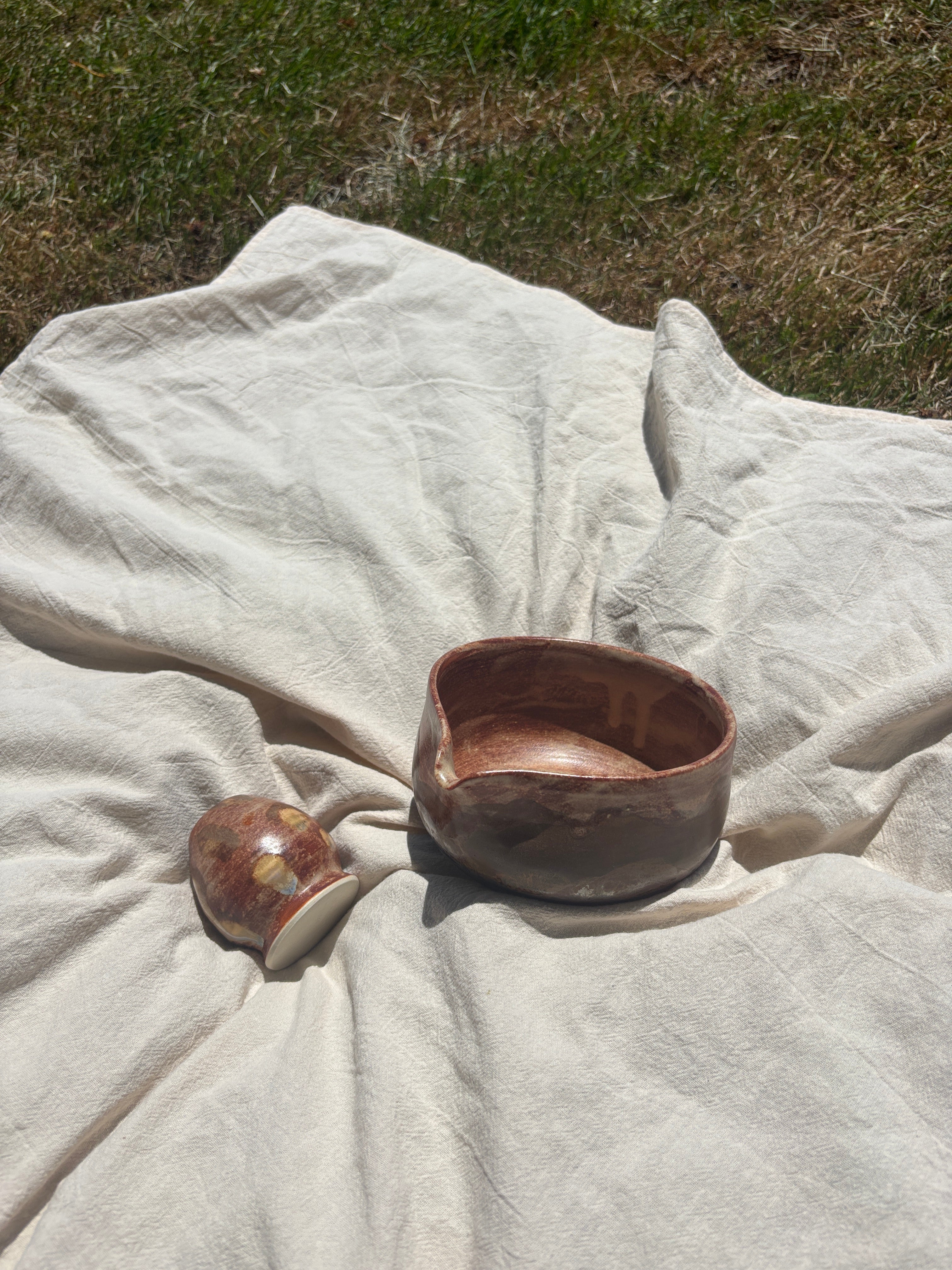 Chestnut Matcha Bowl Set