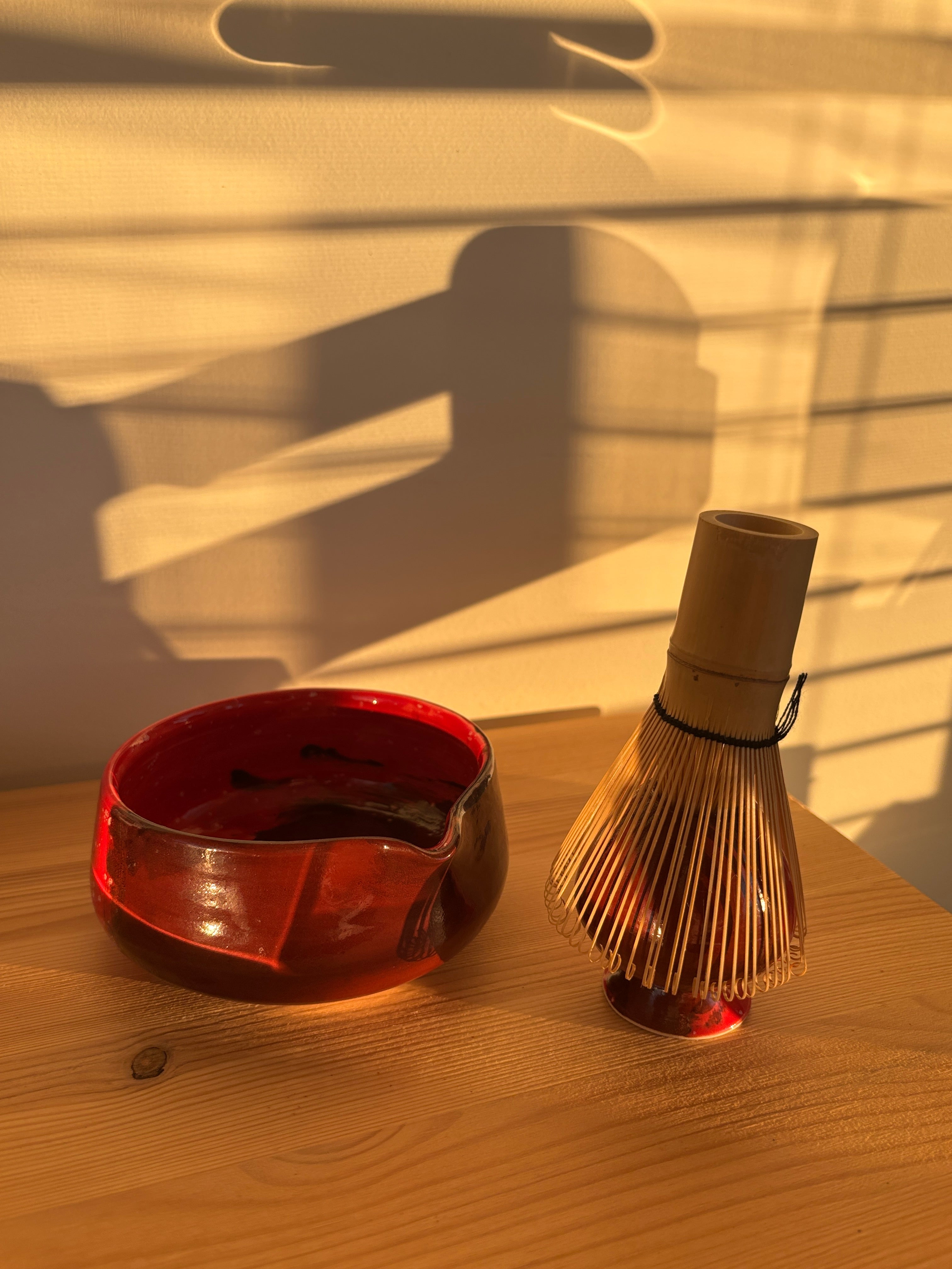 Smoked Cherry Matcha Bowl Set