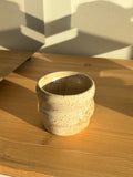 Earthtone Speckled Bubble-Shaped cup