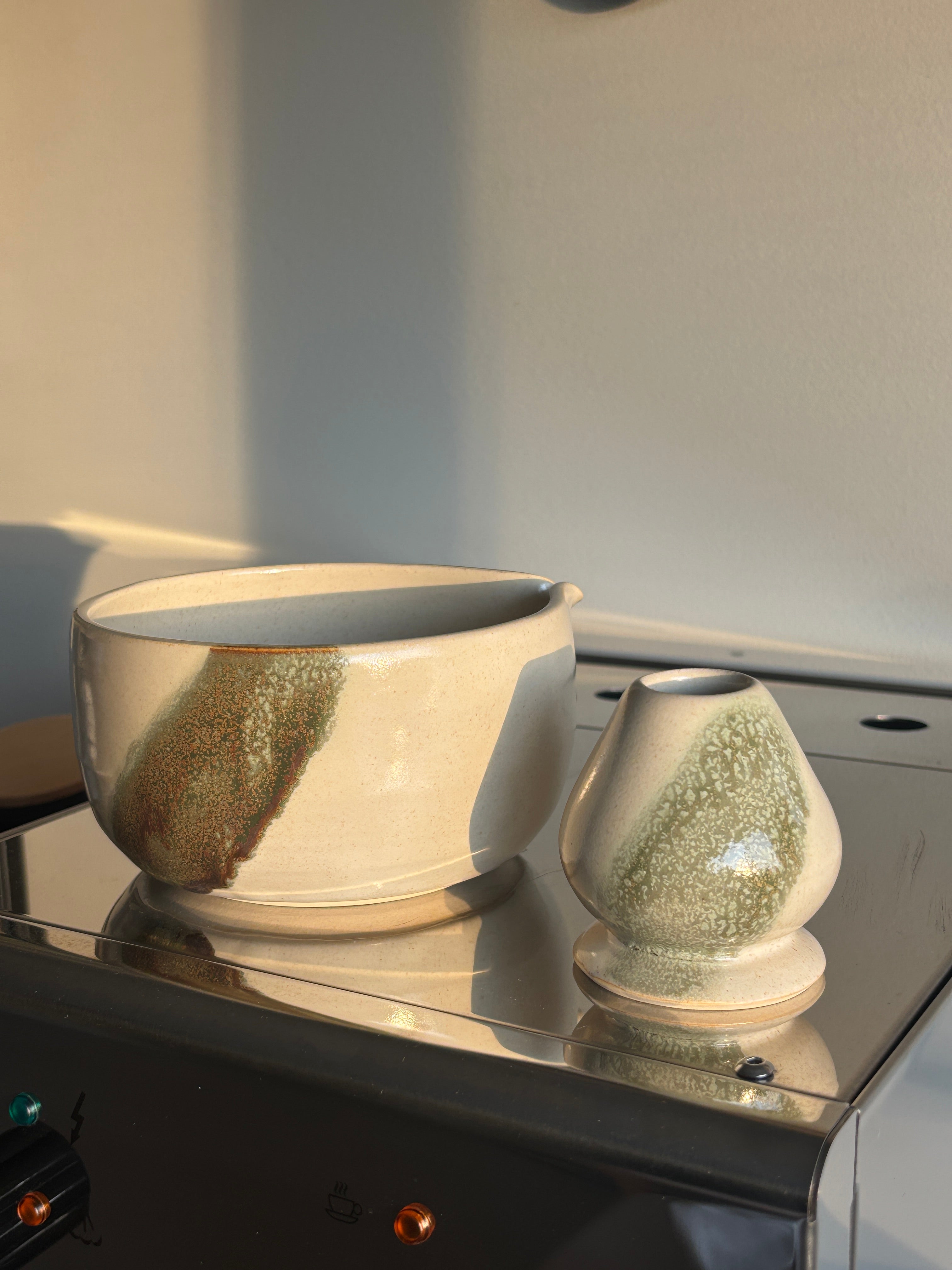 Forest Veil Matcha Bowl Set