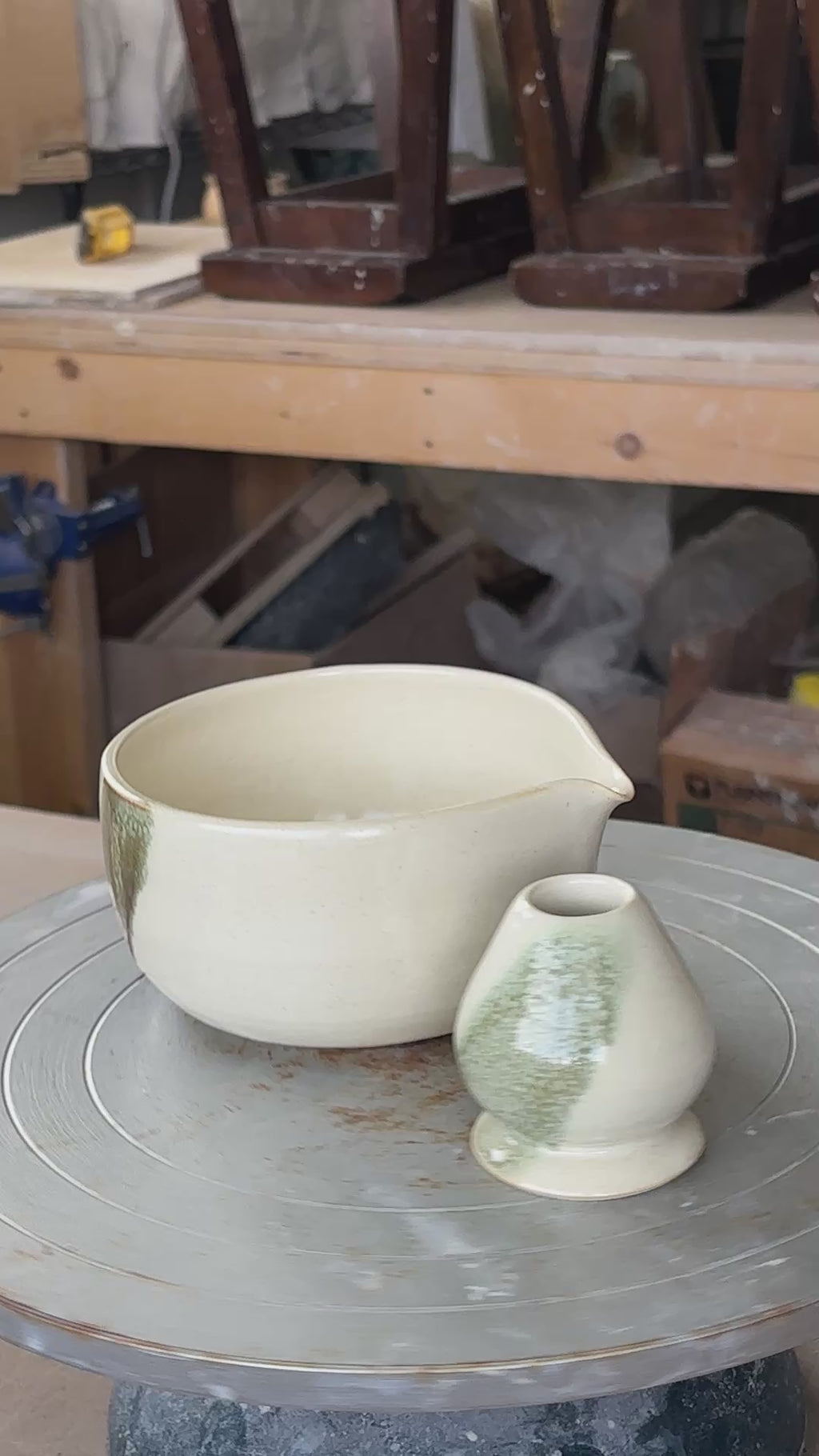 Forest Veil Matcha Bowl Set